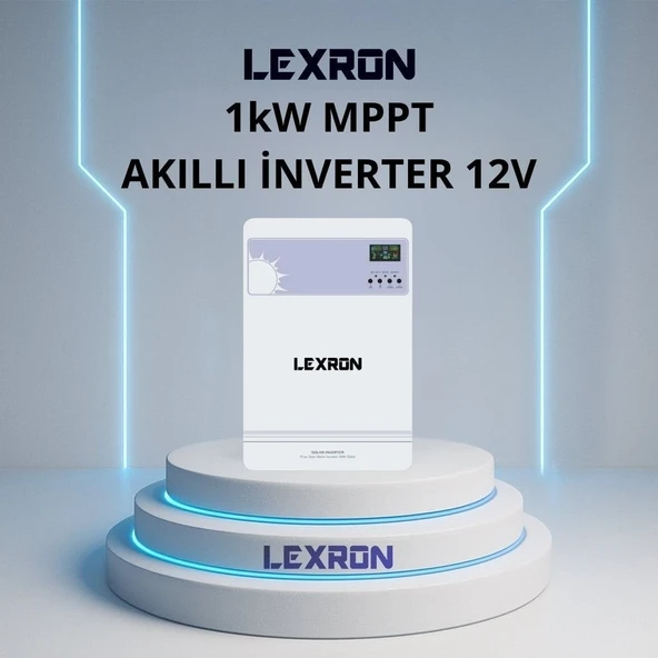 LEXRON 1KW MPPT 12V AKILLI İNVERTER ürün görseli 1