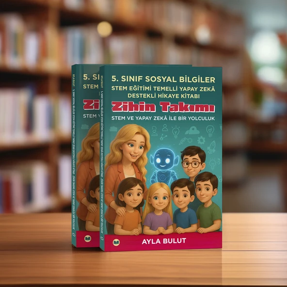 5. Sınıf Sosyal Bilgiler Stem Eğitimi Temelli Yapay Zeka Destekli Hikaye Kitabı - Ayla Bulut ürün görseli 1