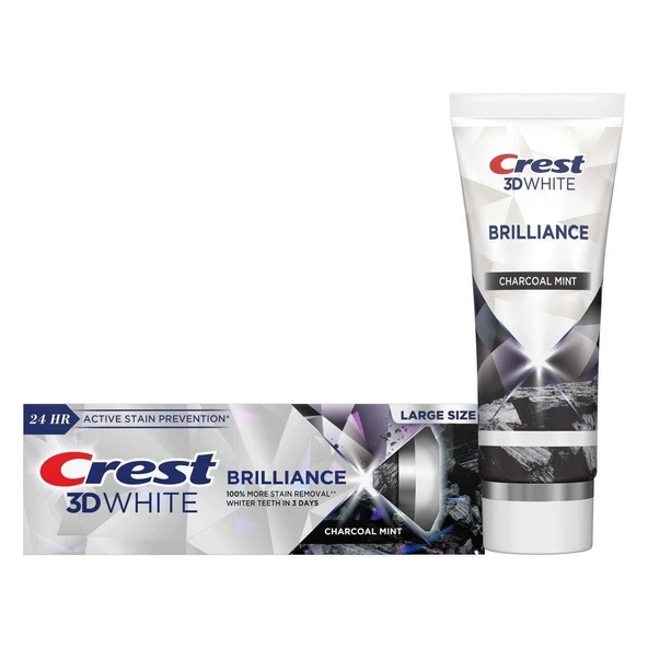 Crest 3D White Brilliance Charcoal Diş Beyazlatıcı Diş Macunu 130 gr ürün görseli 1