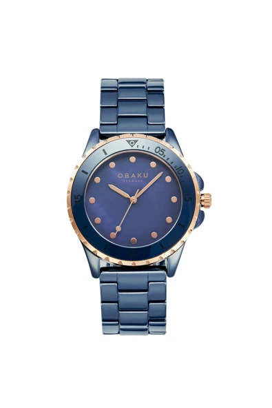 Obaku Denmark V279LXSLCL Quartz Seramik Lacivert Safir Cam 32 mm Kadın Kol Saati ürün görseli 1