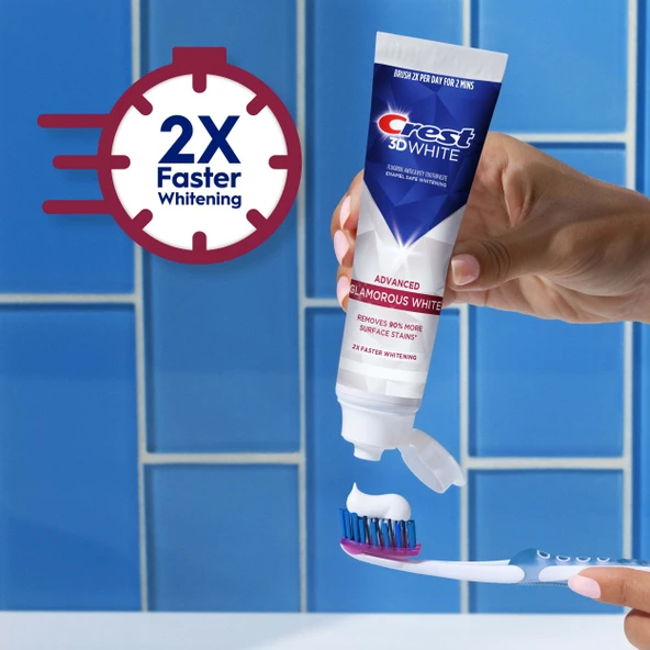 Crest 3D White Advanced Glamorous White Diş Macunu 93 Gr - Resim 4
