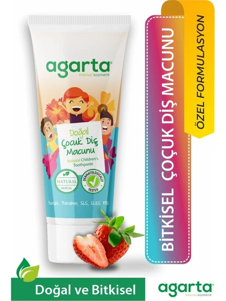 Agarta Doğal Florürsüz Çocuk Diş Macunu 75 ml ürün görseli 1