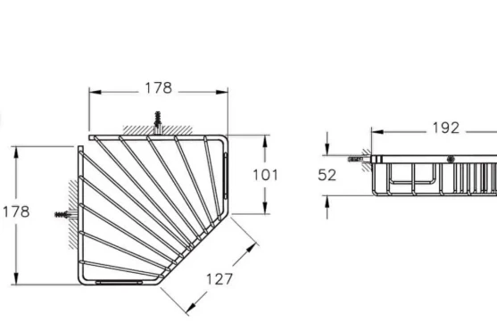 VitrA Base 100 A44157 Süngerlik Tekli Krom - Resim 2