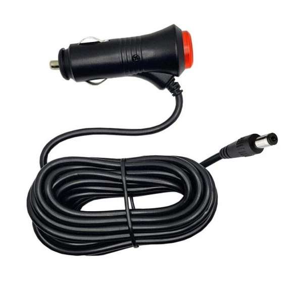 12/24v 5A araç şarj adaptörü gps süpürge için 5.5mm 2.5 mm jak uçlu adaptör ürün görseli 1