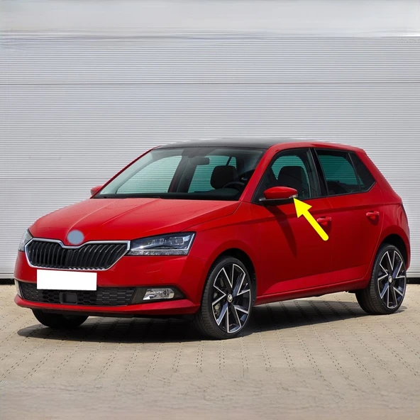 Skoda Fabia 3 2018-2021 Sol Dikiz Ayna Sinyal Lamba Camı 6V0949101 ürün görseli 1