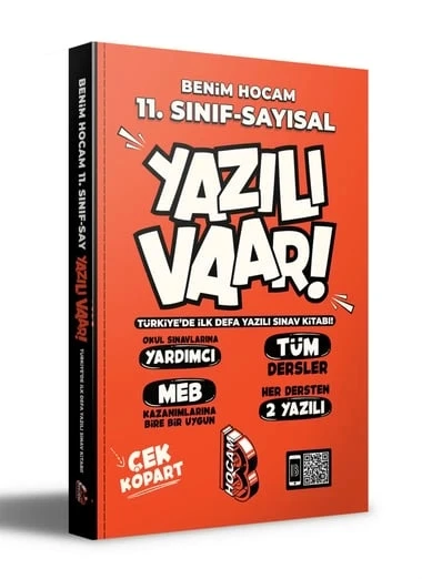 11.Sınıf Sayısal Yazılı Vaar Tüm Dersler Benim Hocam ürün görseli 1