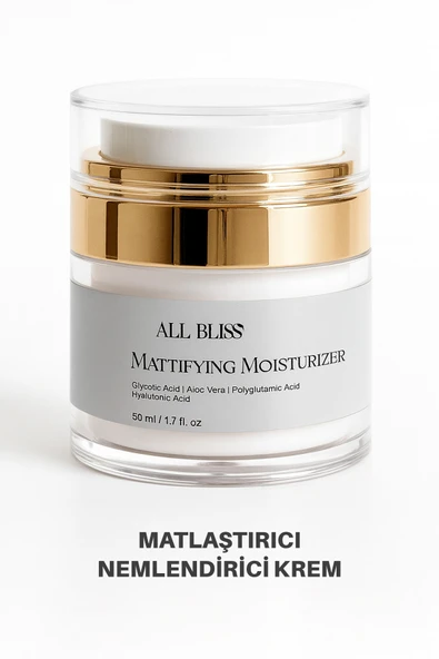 ALL BLİSS All Bliss Matlaştırıcı Krem 50 ml  Niacinamide B3 Aloe Vera ve Hyaluronik Asit Cilt Bakım Kremi ürün görseli 1