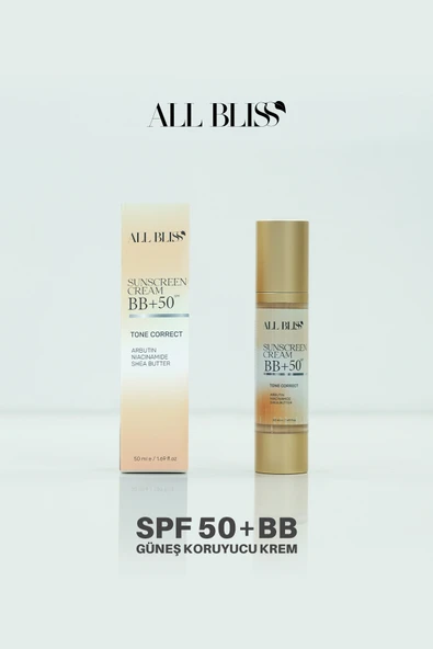 ALL BLİSS All Bliss BB Güneş Kremi SPF 50+ 50 ml  Leke Karşıtı Nemlendirici ve Aydınlatıcı etki ürün görseli 1