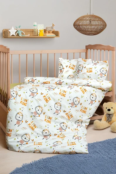 Cotton Collection %100 Pamuk Bebek Nevresim Takımı Lion ürün görseli 1