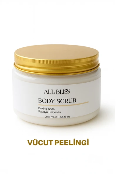 ALL BLİSS Vücut Peelingi 200 ml  Hindistan Cevizi Deniz Tuzu ve Yeşil Çay Özlü Body Scrub ürün görseli 1