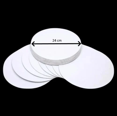 Turta Mendili / Pasta Altlığı Beyaz Yuvarlak 24 cm 10 adet ürün görseli 1