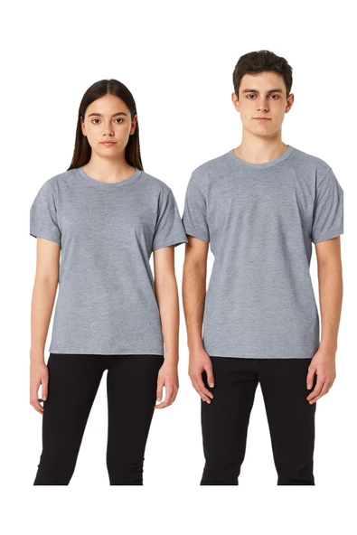 Bisiklet Yaka Basic Tişört - Resim 4