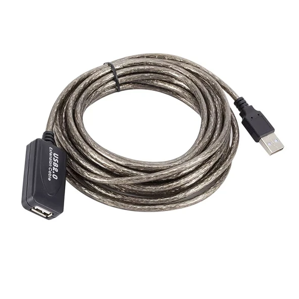 Usb 2.0 extension uzatma kablosu güçlendirilmiş usb 2.0 uzatma kablosu 5m ürün görseli 1