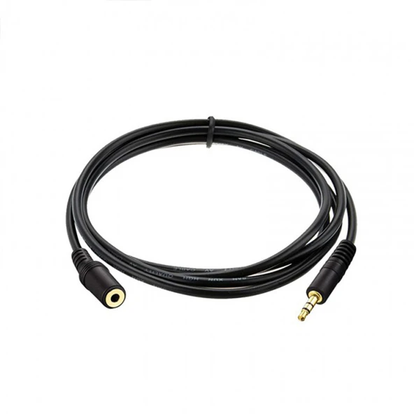 3.5mm stereo dişi erkek uzatma kablosu kulaklık aux uzatma kablosu 2m ürün görseli 1