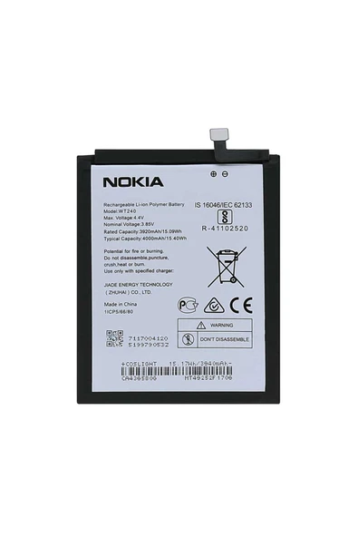 Nokia 2.3 /3.2 Pil Batarya WT240 4000 mAh ürün görseli 1