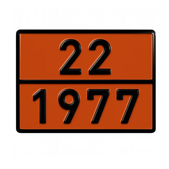 Metal 40x30 cm Levha (1 Adet) 22-1977 Likit Azot Uyarı Levhası Alüminyum Taşımacılık Tehlikeli Madde ürün görseli 1
