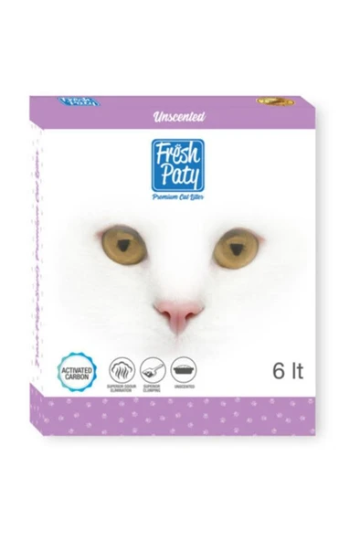 Fresh Paty Aktif Carbon Kokusuz Kedi Kumu 6 Lt ürün görseli 1