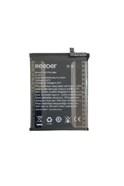 Reeder S23 Pro Max Pil Batarya 5000 mAh ürün görseli 1