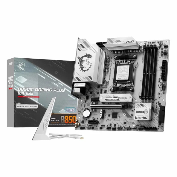MSI B850M Gaming Plus WiFi6E DDR5 (8200MHz)OC M.2 HDMI/DP/USB-C PCIe 4.0 AM5 mATX Anakart ürün görseli 1