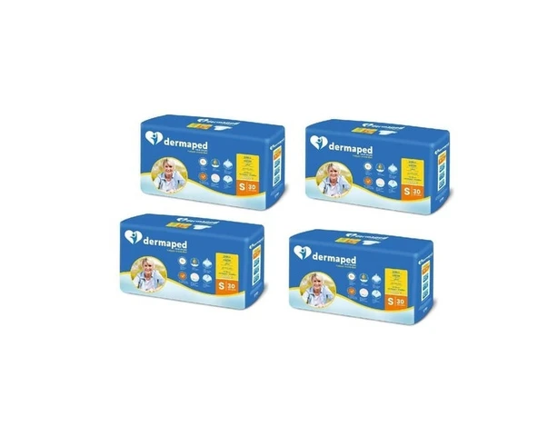 Dermaped Yetişkin Hasta Bezi Belbantlı Small (Küçük) 30 lu 4 paket / 120 Adet ürün görseli 1