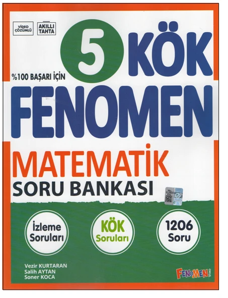 Fenomen 5.Sınıf KÖK Matematik Soru Bankası ürün görseli 1
