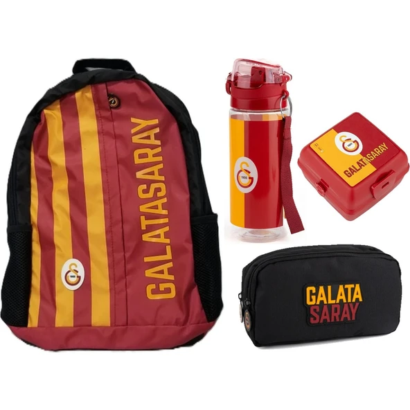Taraftar Galatasaray Çanta+ Kalemlik+ Suluk+ Beslenme Kabı Set1 ürün görseli 1