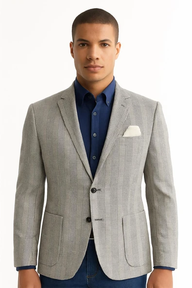 Erkek Tek Ceket Slim Fit ürün görseli 1