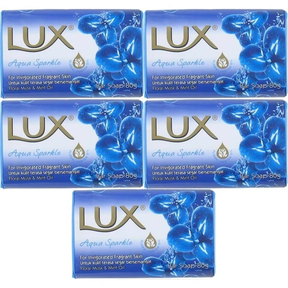 Lux Sabun 80GR Aqua Sparkle (Su Gibi Işıltı) (5 Li Set) ürün görseli 1