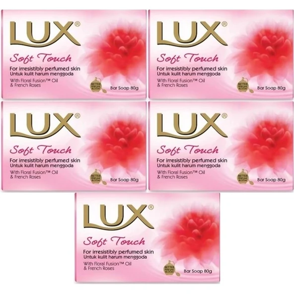 Lux Sabun 80GR Soft Touch (Yumuşak Dokunuş) (5 Li Set) ürün görseli 1