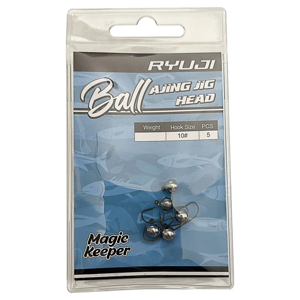 Ryuji Ball Ajing 5 Adet LRF Jig Head  1gr 10no ürün görseli 1