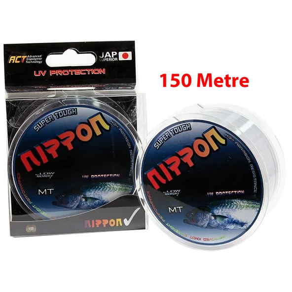 Nippon Super Tough 150m Gri Monofilament Olta Misinası  0.20mm 8.10kg ürün görseli 1