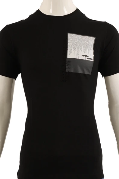 T-Shirt Slim Fit Erkek - Resim 4