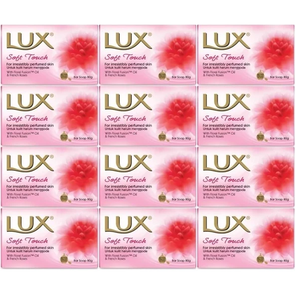 Lux Sabun 80GR Soft Touch (Yumuşak Dokunuş) (12 Li Set) ürün görseli 1