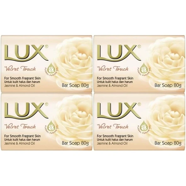 Lux Sabun 80GR Velvet Touch (Kadife Dokunuş) (4 Lü Set) ürün görseli 1
