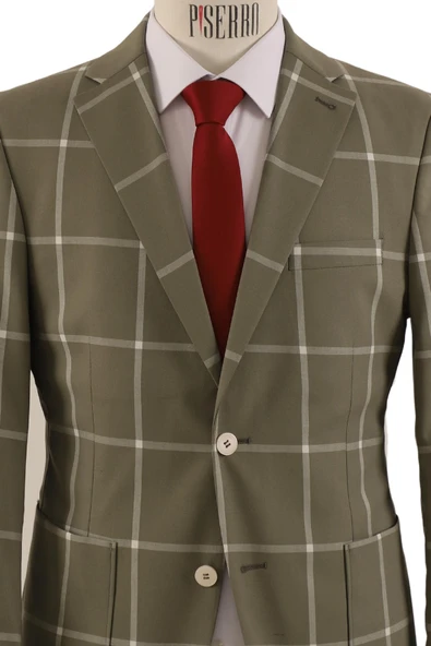 Slim Fit Erkek Tek Ceket - Resim 4