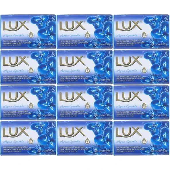 Lux Sabun 80GR Aqua Sparkle (Su Gibi Işıltı) (12 Li Set) ürün görseli 1