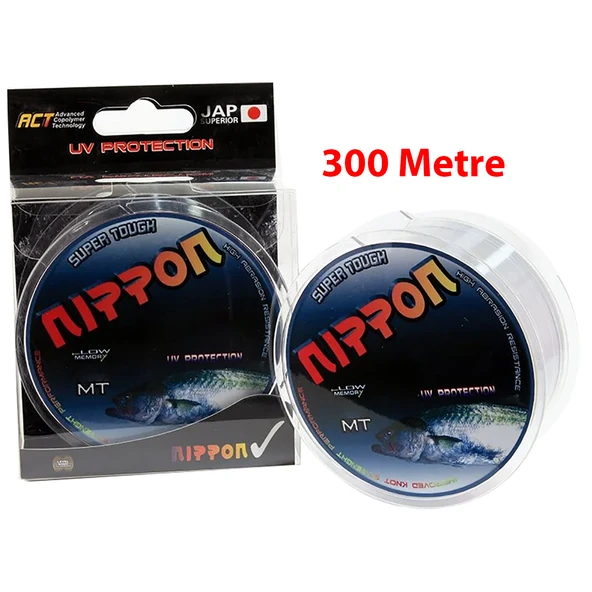 Nippon Super Tough 300m Gri Monofilament Olta Misinası  0.28mm 11.70kg ürün görseli 1