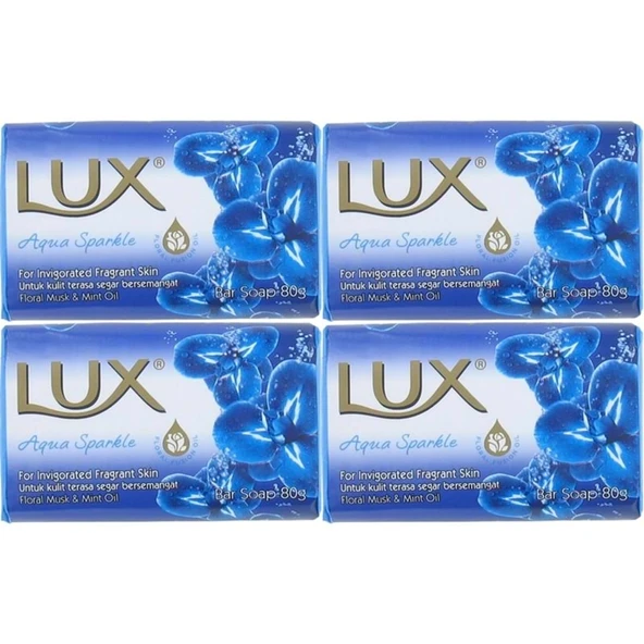 Lux Sabun 80GR Aqua Sparkle (Su Gibi Işıltı) (4 Lü Set) ürün görseli 1