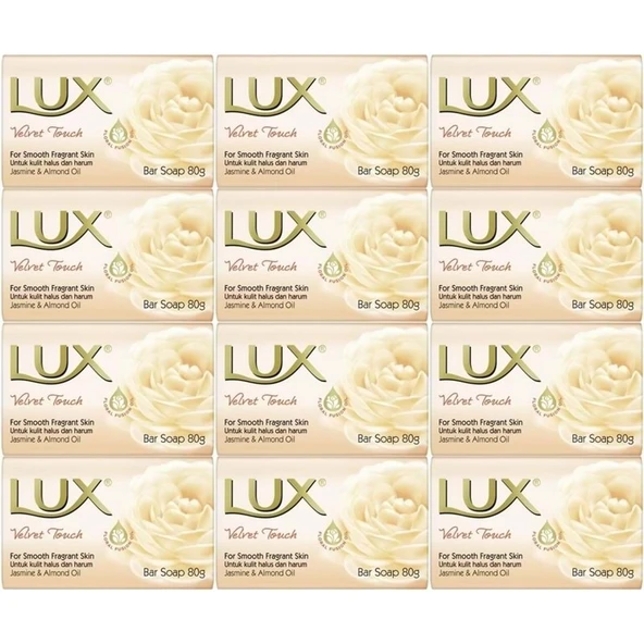 Lux Sabun 80GR Velvet Touch (Kadife Dokunuş) (12 Li Set) ürün görseli 1