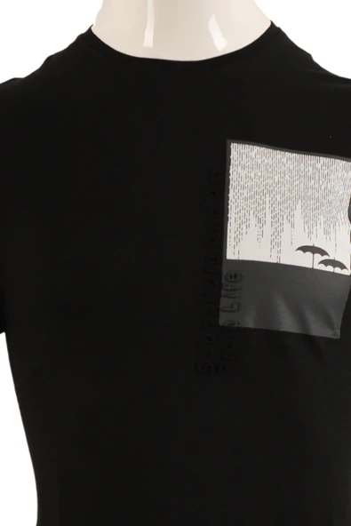 T-Shirt Slim Fit Erkek - Resim 5