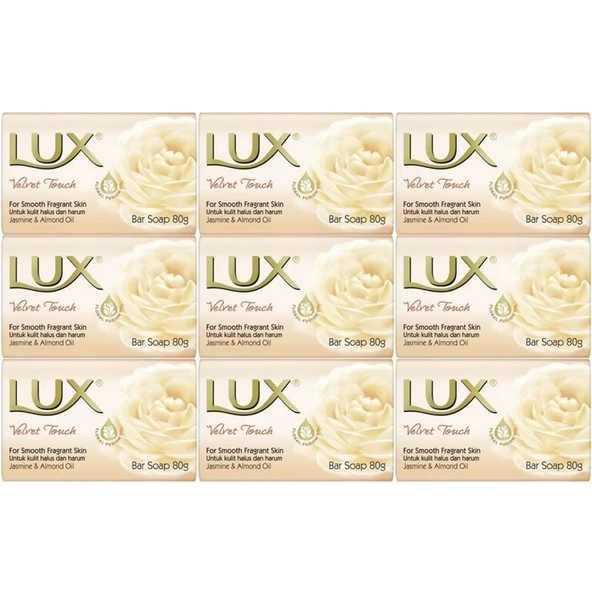 Lux Sabun 80GR Velvet Touch (Kadife Dokunuş) (9 Lu Set) ürün görseli 1