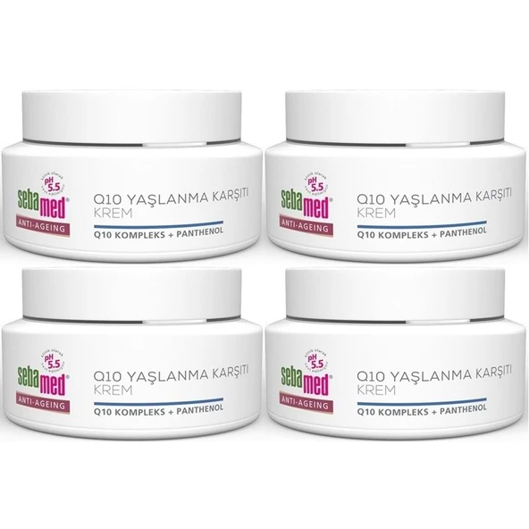 Sebamed Q10 Yaşlanma ve Kırışıklık Karşıtı Koruyucu Anti-Age Krem 50ML (4 Lü Set) ürün görseli 1