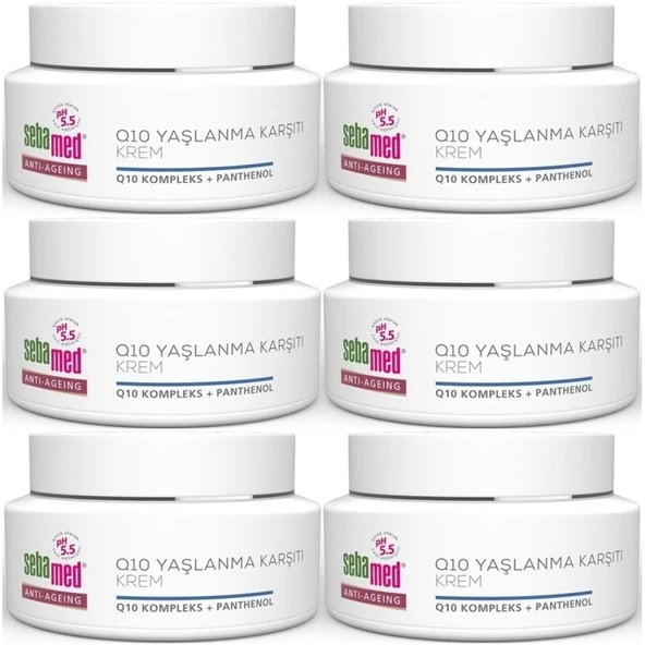 Sebamed Q10 Yaşlanma ve Kırışıklık Karşıtı Koruyucu Anti-Age Krem 50ML (6 Lı Set) ürün görseli 1