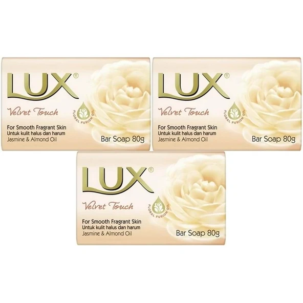 Lux Sabun 80GR Velvet Touch (Kadife Dokunuş) (3 Lü Set) ürün görseli 1
