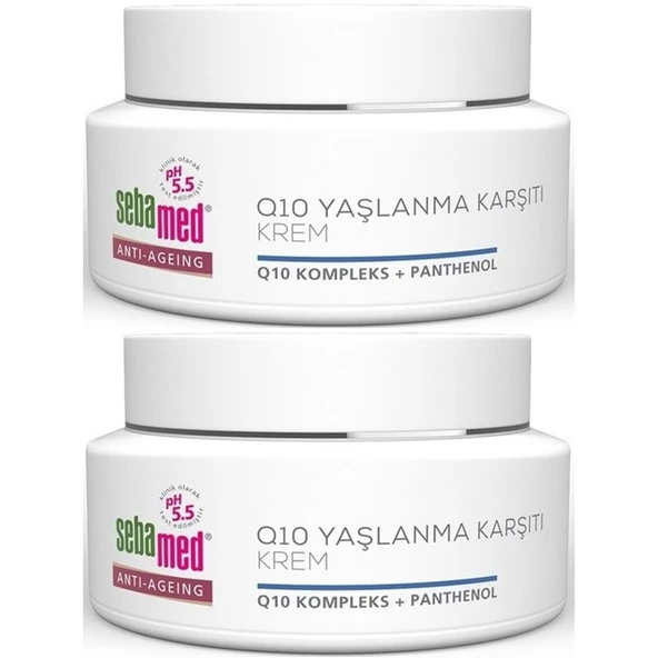 Sebamed Q10 Yaşlanma ve Kırışıklık Karşıtı Koruyucu Anti-Age Krem 50ML (2 Li Set) ürün görseli 1