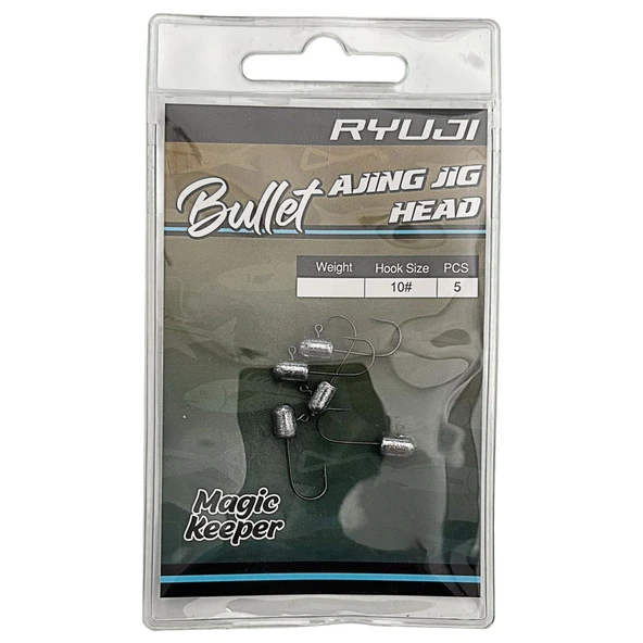 Ryuji Bullet Ajing 5 Adet LRF Jig Head  0.8gr 10no ürün görseli 1