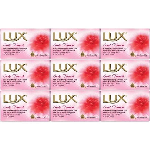 Lux Sabun 80GR Soft Touch (Yumuşak Dokunuş) (9 Lu Set) ürün görseli 1