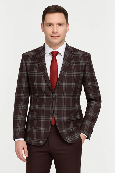 Yelekli Takım Elbise Slim Fit ürün görseli 1