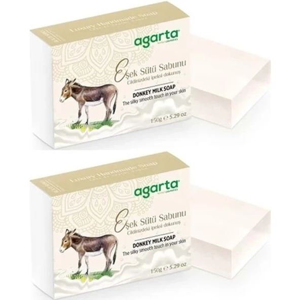 Agarta El Yapımı Doğal Sabun 150GR Eşek Sütü (2 Li Set) ürün görseli 1