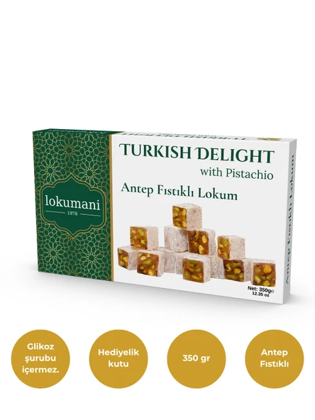 Antep Fıstıklı Lokum 350 Gr ürün görseli 1
